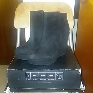 Suede ankle boots